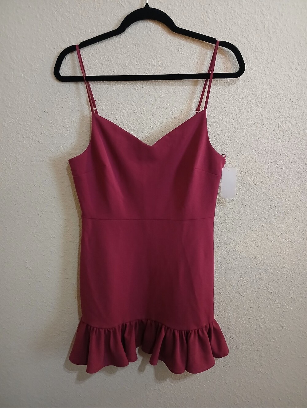 1. State Magenta Sleeveless Ruffled Mini Dress